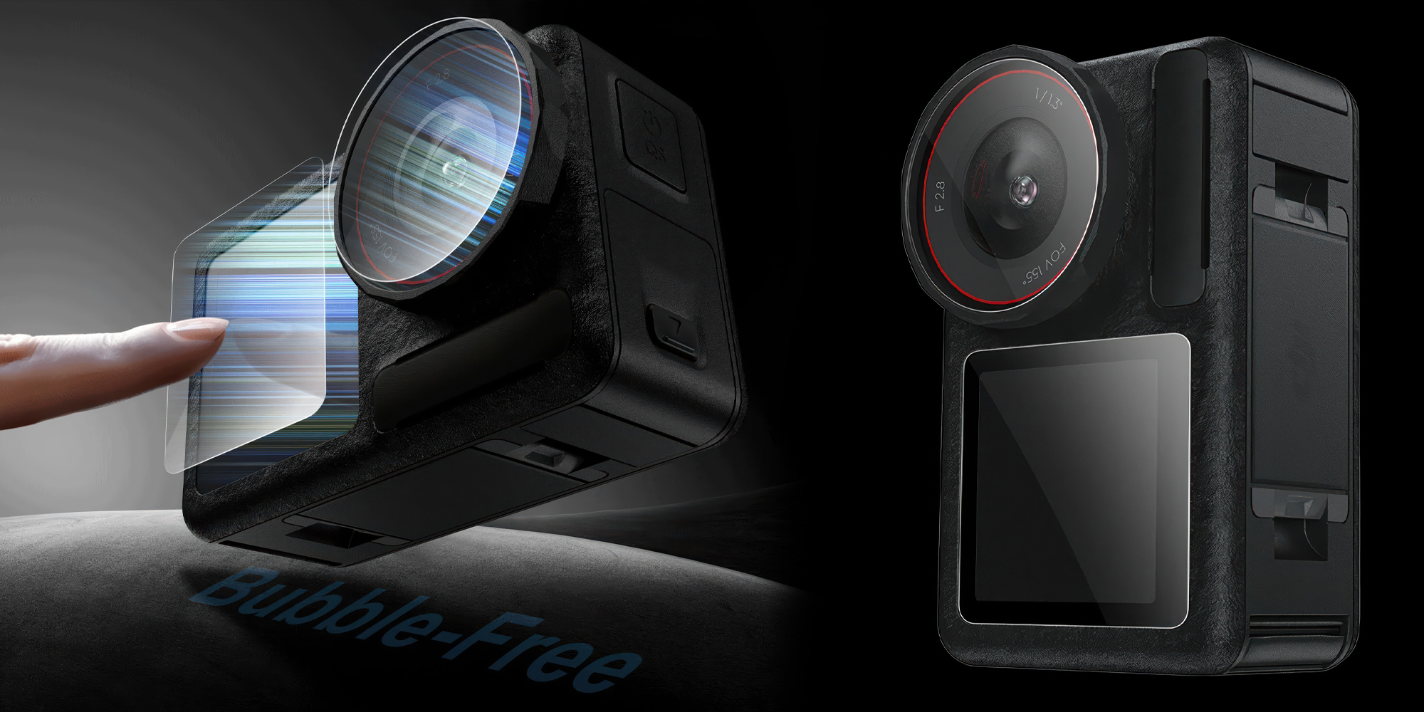 Osłona LCD Telesin S6-FLM-13-TDJ do kamer DJI Action 5 Pro